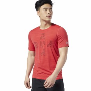 Reebok One Series Running ACTIVCHILL T Shirt Herren - Rot - DE 281-TCB